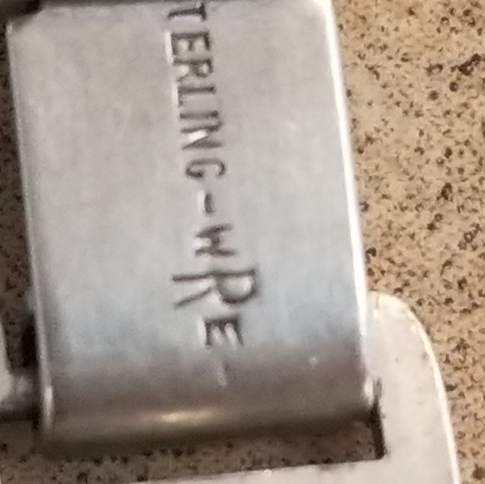 1950 Wre Sterling Silver Interlocking Circles...C… - image 2